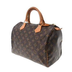 Louis Vuitton Speedy Handbag Canvas Monogram Brown